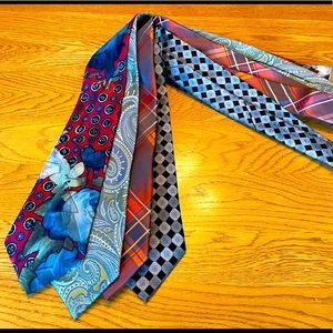 Four adult neck ties.